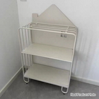 Lumendat Modern Minimalist Large Capacity House Shape Iron Kids Floor-Standing Bookshelf 2/3-Shelf For Study Lumendat