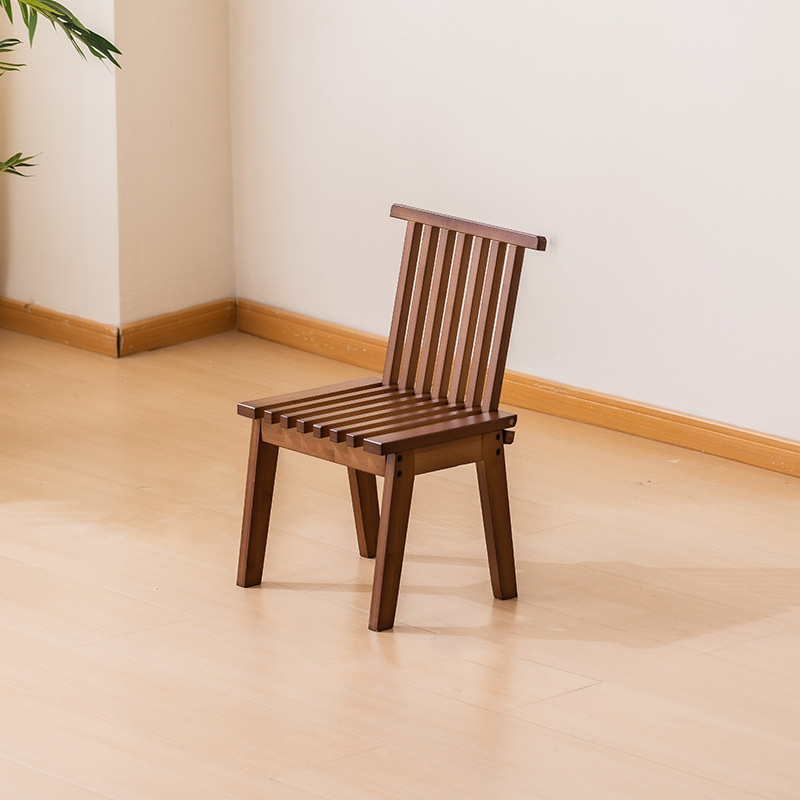 Lumendat Traditional Japanese Bamboo Slatted Folding Dining Chair 1/2-Seat With Backrest For Dining Room Lumendat