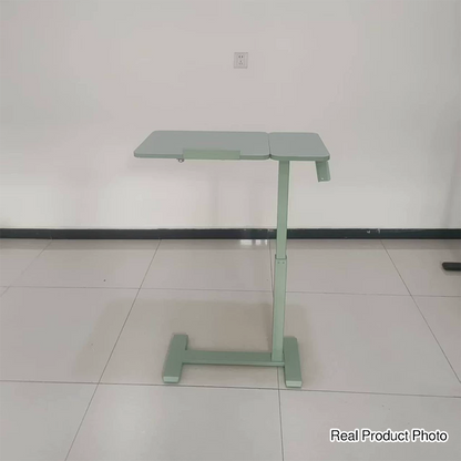 Modern Minimalist Rectangular Medium Density Fiberboard Iron Height-Adjustable Mobile Desk 1-Tier For Home Office