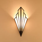 Modern Creative Linen Scalloped Shade 1-Light Wall Sconce Lamps
