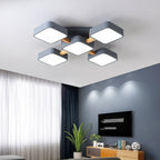 Lumendat Modern Acrylic Small Cube Combination LED Flush Mount Light Lumendat