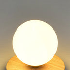 Japanese Minimalist Glass Iron Woodgrain 1-light Semi-flush Mount Ceiling Light