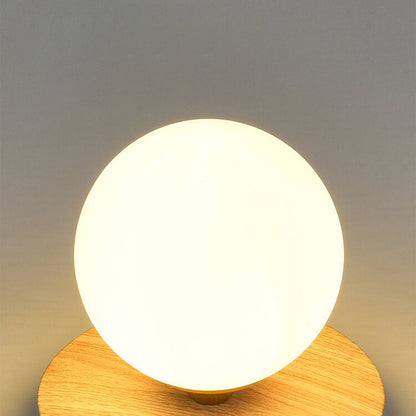 Japanese Minimalist Glass Iron Woodgrain 1-light Semi-flush Mount Ceiling Light