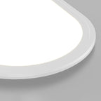 Modern Minimalist Iron Aluminum Acrylic Strip Elliptical LED Flush Mount Ceiling Light for Hallway