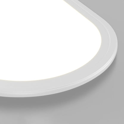 Modern Minimalist Iron Aluminum Acrylic Strip Elliptical LED Flush Mount Ceiling Light for Hallway
