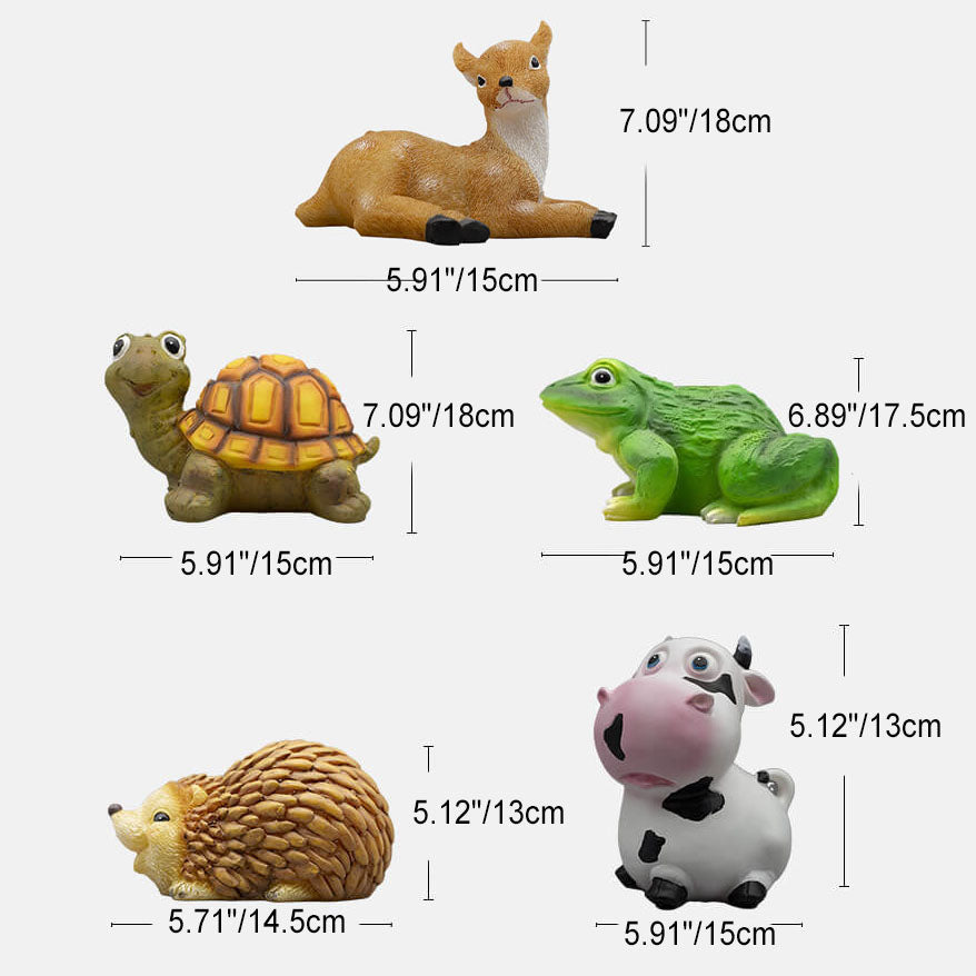 Resin Solar Creative Animal Shape Waterproof LED Garden Lawn Landscape Light Lumendat