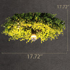 Creative Decorative Green Plant Flush Mount Ceiling Light