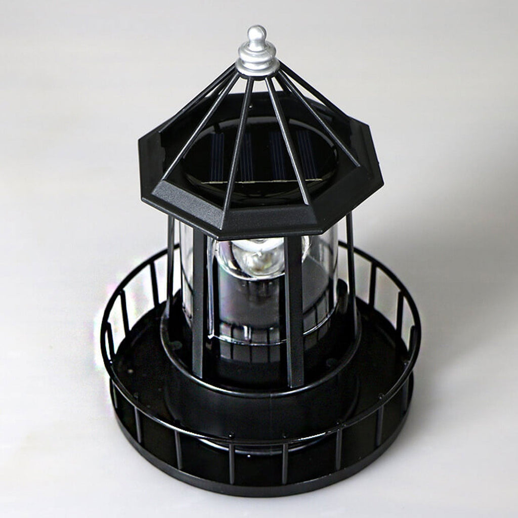 Creative Solar Rotating Tower Resin Hardware LED Garden Decoration Landscape Light Lumendat