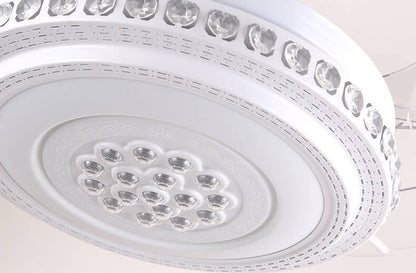 Modern Minimalist Star Piano Design LED Downrod Ceiling Fan Light
