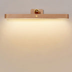 Modern Wooden Strip USB Magnetic LED Mirror Front Wall Sconce Lamp