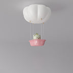Lumendat Modern Simplicity Kids PE Iron Pumpkin Hot Air Balloon Bear LED Flush Mount Ceiling Light For Bedroom Lumendat