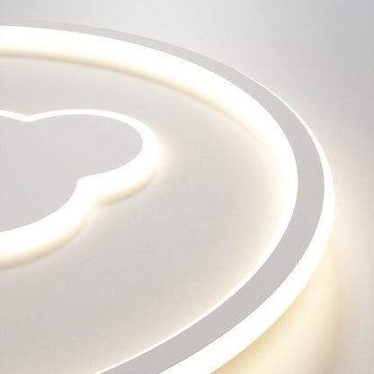 Contemporary Creative Cartoon Cloud Rainbow Acrylic LED Flush Mount Ceiling Light for Living Room