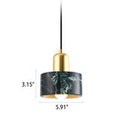 Modern Light Luxury Marble Metal 1-light Pendant Light