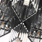 Modern Luxury Diamond Shaped Iron Crystal 3/4/5/6 Light Semi-Flush Mount Ceiling Light Lumendat