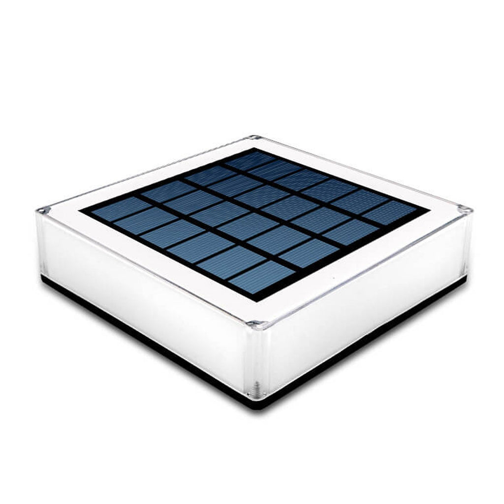 Modern Solar RGB Square Post Head Light Outdoor Garden Landscape Light Lumendat