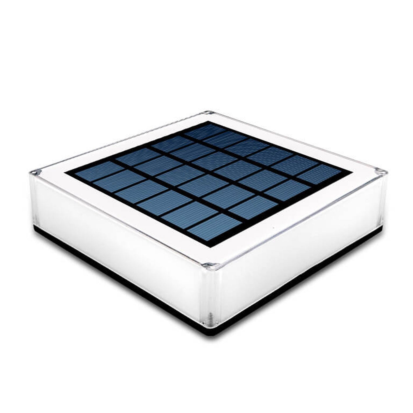 Modern Solar RGB Square Post Head Light Outdoor Garden Landscape Light Lumendat
