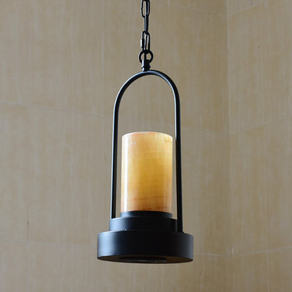 Vintage Industrial Candle 1-light Hemp Wire LED Pendant Light