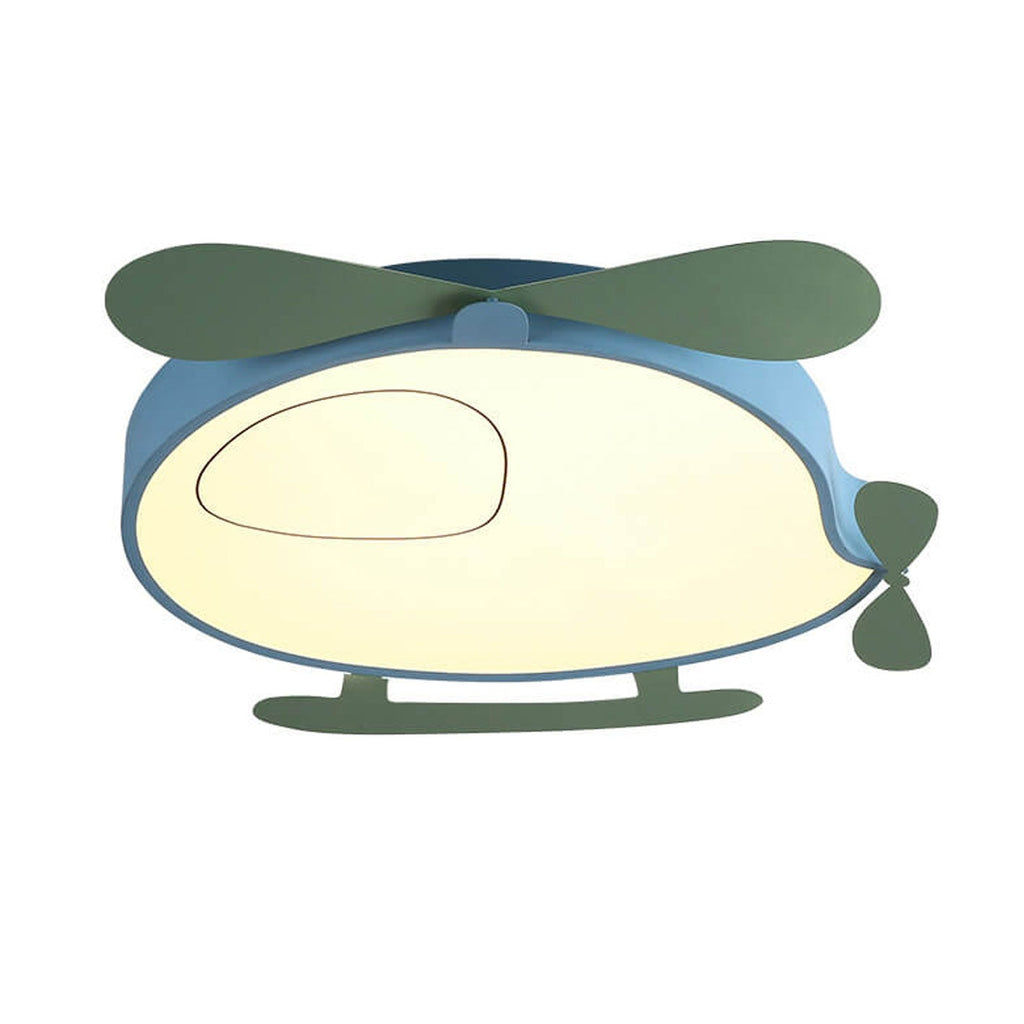 Lumendat Cartoon Creative Colorful Aircraft LED Eye Protection Kids Flush Mount Ceiling Light Lumendat