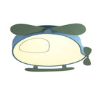 Lumendat Cartoon Creative Colorful Aircraft LED Eye Protection Kids Flush Mount Ceiling Light Lumendat