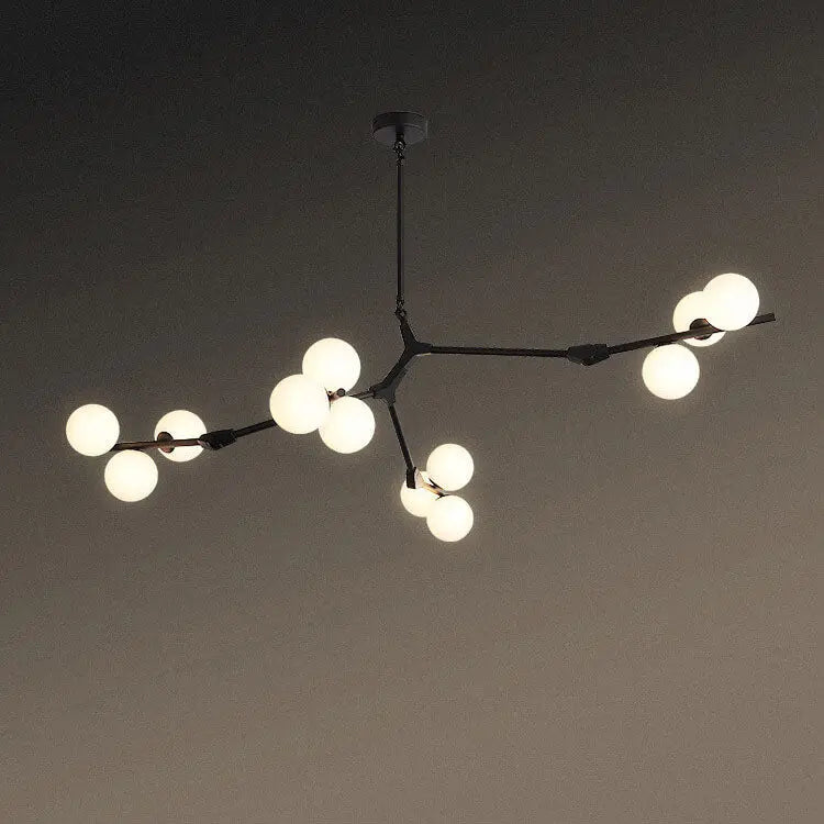 Modern Creative Magic Bean Branch Glass 12/18/24 Light Chandelier Lumendat