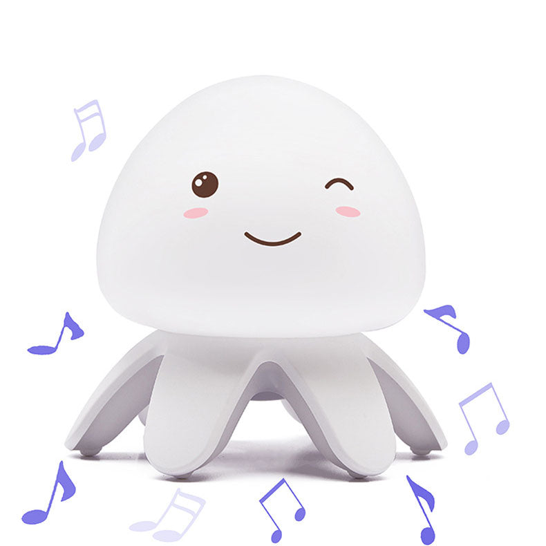 Creative Silicone Jellyfish Music USB Rechargeable Remote Control LED Night Light Table Lamp Lumendat