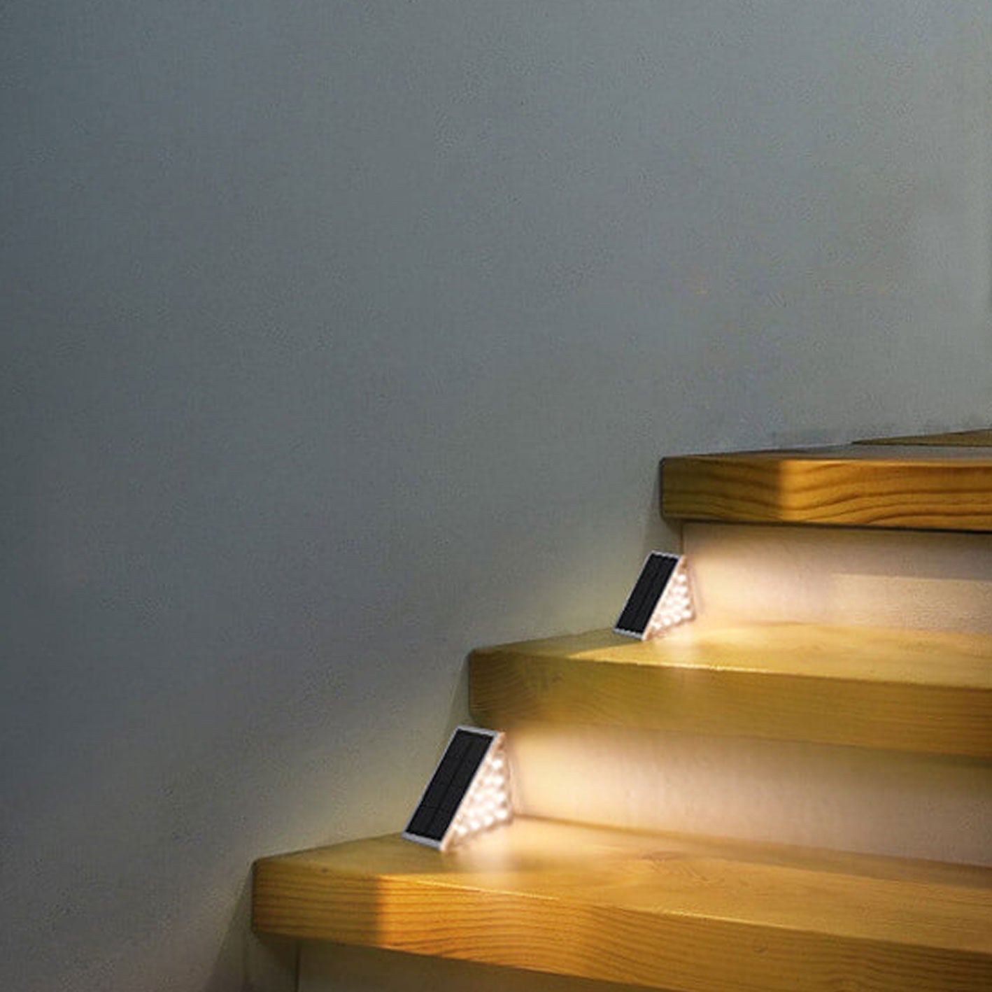 Solar Waterproof Stereo Triangle LED Outdoor Stair Lamp Lumendat