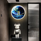 Lumendat Modern Creative Children's Wrought Iron Imitation Moon LED Wall Sconce Lamp Lumendat