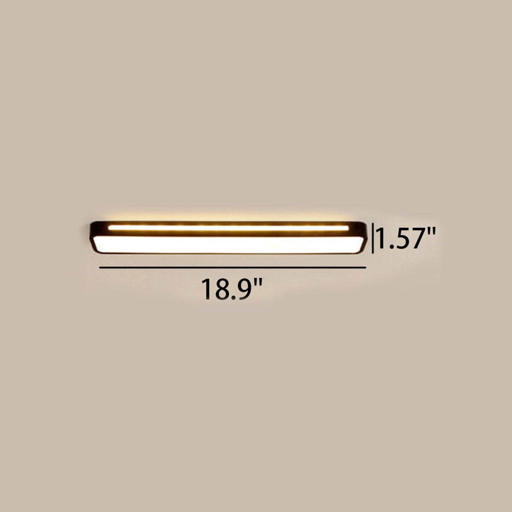 Nordic Minimalist Long LED Flush Mount Ceiling Light BulbSquare