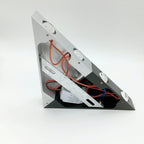 Modern Creative Aluminum Acrylic Stereo Triangle Pyramid Design LED Wall Sconce Lamp