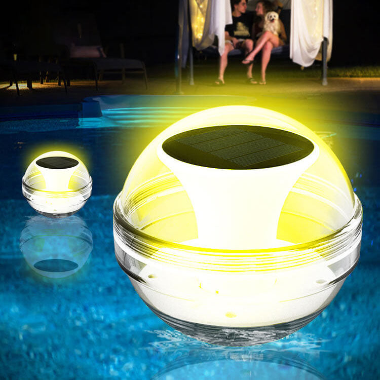 Modern Round Outdoor Waterproof Solar LED Water Drift Light Lumendat