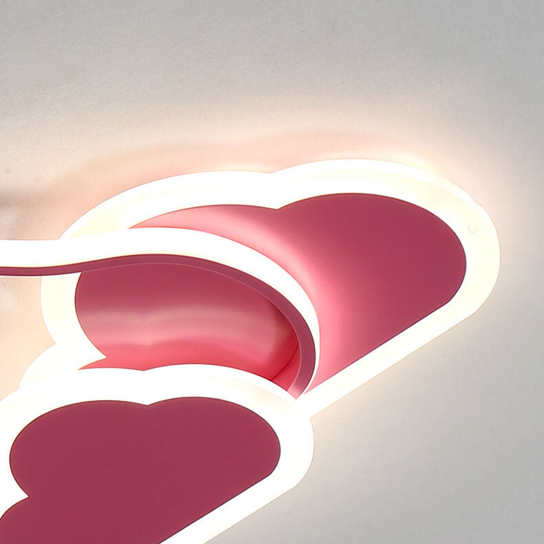 Lumendat Creative Cartoon Acrylic Cloud Design LED Flush Mount Ceiling Light Lumendat