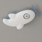 Lumendat Contemporary Nordic Kids Iron PE Plane LED Flush Mount Ceiling Light For Bedroom Lumendat
