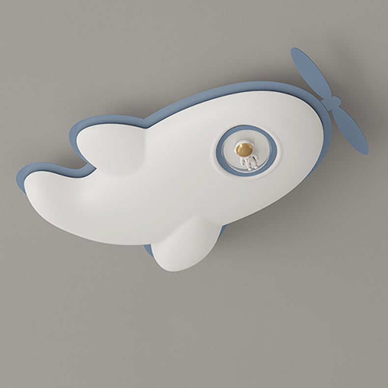 Lumendat Contemporary Nordic Kids Iron PE Plane LED Flush Mount Ceiling Light For Bedroom Lumendat