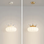 Lumendat Contemporary Creative Kids Cloud Crown Iron PE Crystal LED Pendant Light For Bedroom Lumendat