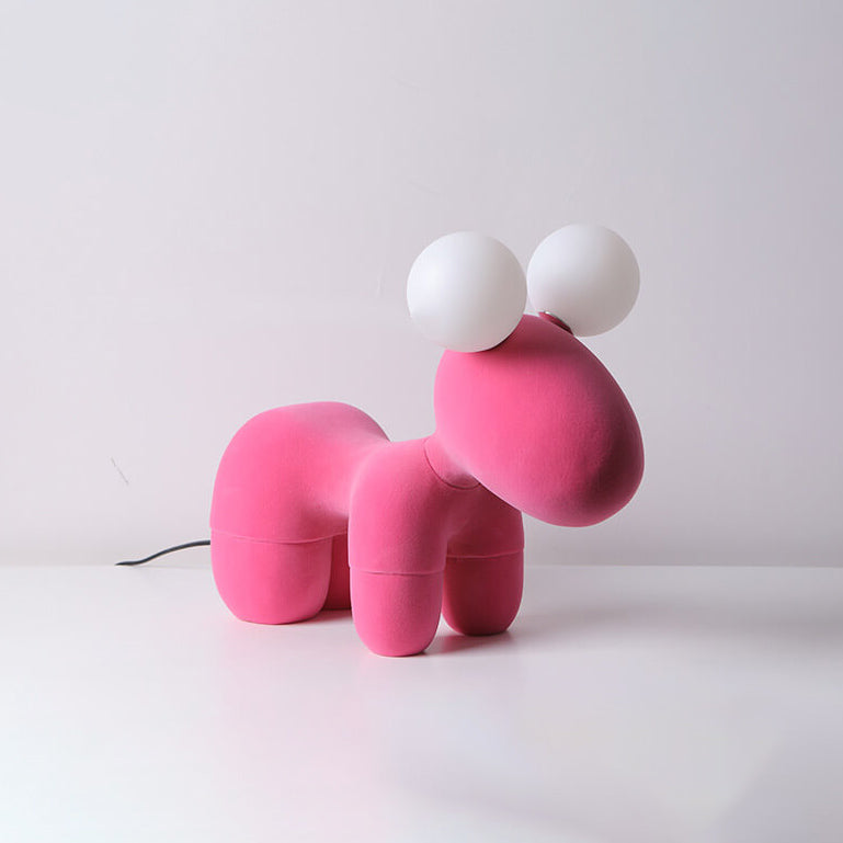 Lumendat Cartoon Creative Pony Plush Resin 2-Light Table Lamp Lumendat