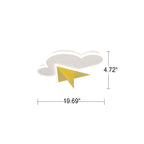 Lumendat Creative Cartoon Clouds Airplane LED Kids Flush Mount Ceiling Light Lumendat