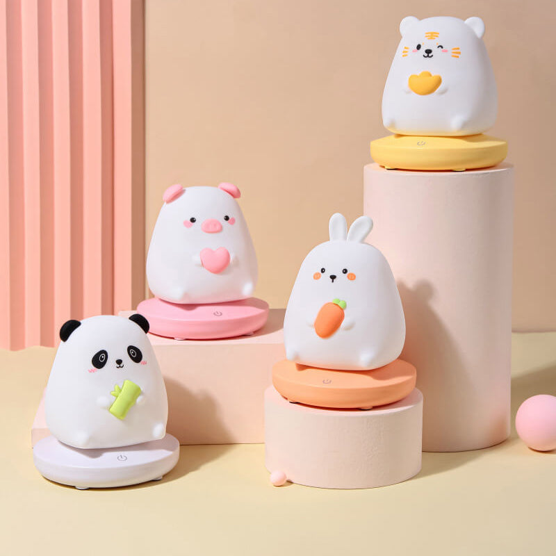 Creative Silicone Animal USB Rechargeable Night Light Decorative Table Lamp Lumendat