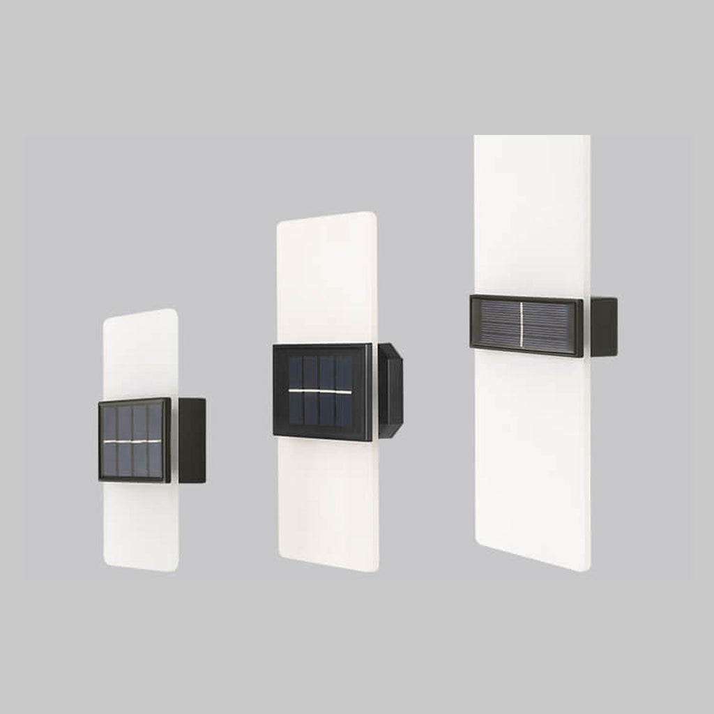 Courtyard Waterproof Acrylic LED Solar Wall Sconce Lamp Outdoor Light Lumendat