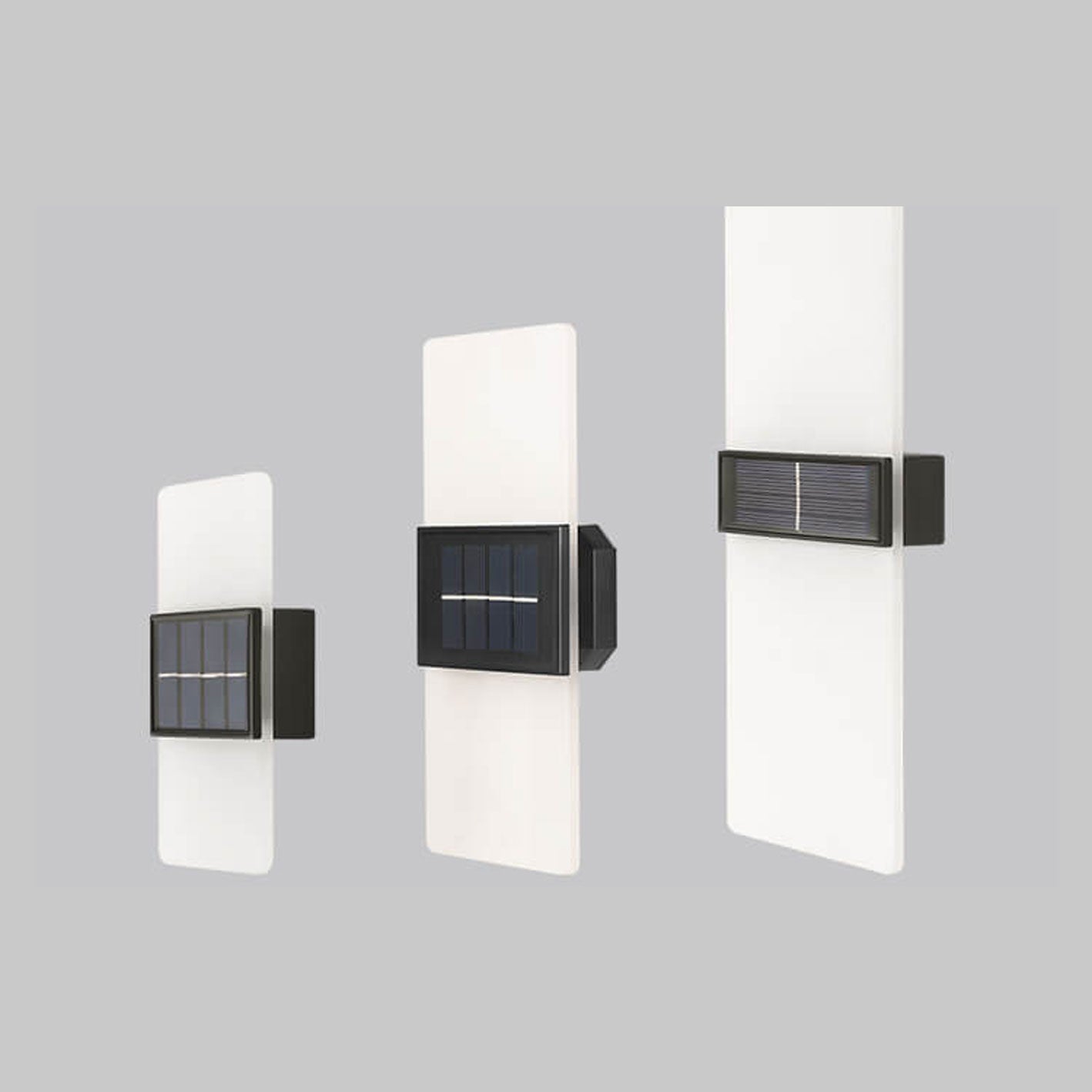 Courtyard Waterproof Acrylic LED Solar Wall Sconce Lamp Outdoor Light Lumendat
