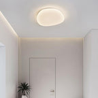 Modern Minimalist Pebble Shape Acrylic Hardware LED Flush Mount Ceiling Light For Bedroom Lumendat