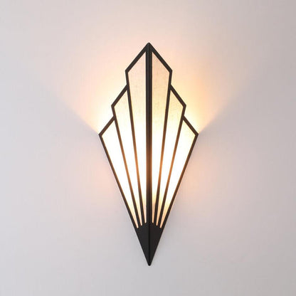 Modern Creative Linen Scalloped Shade 1-Light Wall Sconce Lamps