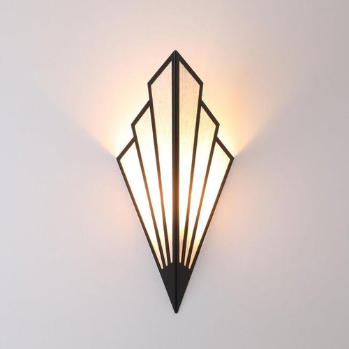 Modern Creative Linen Scalloped Shade 1-Light Wall Sconce Lamps