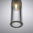 Modern Crystal Cylinder Shape 1-Light Pendant Light