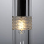Modern Crystal Cylinder Shape 1-Light Pendant Light