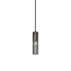 Modern Crystal Cylinder Shape 1-Light Pendant Light
