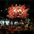 Creative Colorful 3-light Globe Flower Chandelier – Pink, Yellow & Blue modern luxury lighting fixture