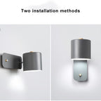 Nordic Macaron Cylinder Shape Rotatable 1-Light Wall Sconce Lamps