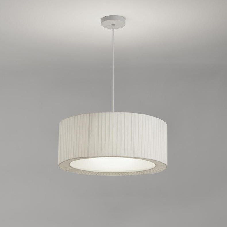 Contemporary Scandinavian Round Iron Acrylic Fabric 4/5 Light Pendant Light for Living Room BulbSquare