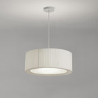Contemporary Scandinavian Round Iron Acrylic Fabric 4/5 Light Pendant Light for Living Room BulbSquare