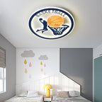 Lumendat Creative Simplicity NBA Basketball Acrylic LED Kids Flush Mount Ceiling Light Lumendat